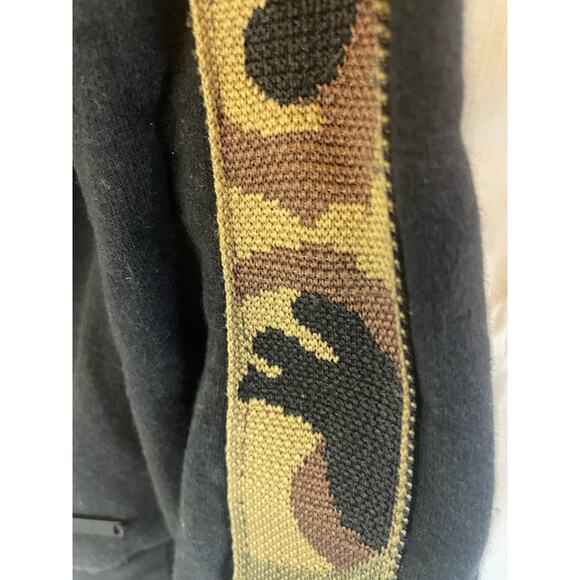 D&F Denim & Flower Ricky Singh Men's Black Camo Hooded GUC - Picture 2 of 7